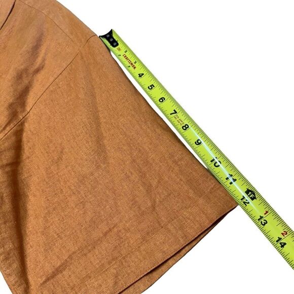 Brock Jeans Men's Linin Button Up Short Sleeve Shirt Orange XXL Casual - Picture 5 of 7